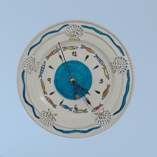 Handcrafted Italian-Style Ceramic Clock